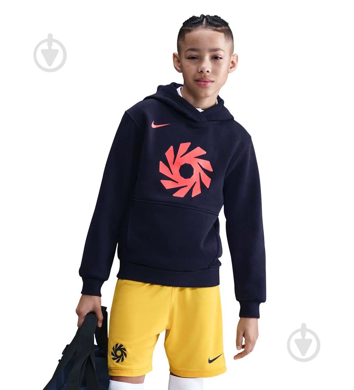 Джемпер Nike EH K NK CLUB FLC HDY -PD HV0221-498 р.S блакитний - фото 1