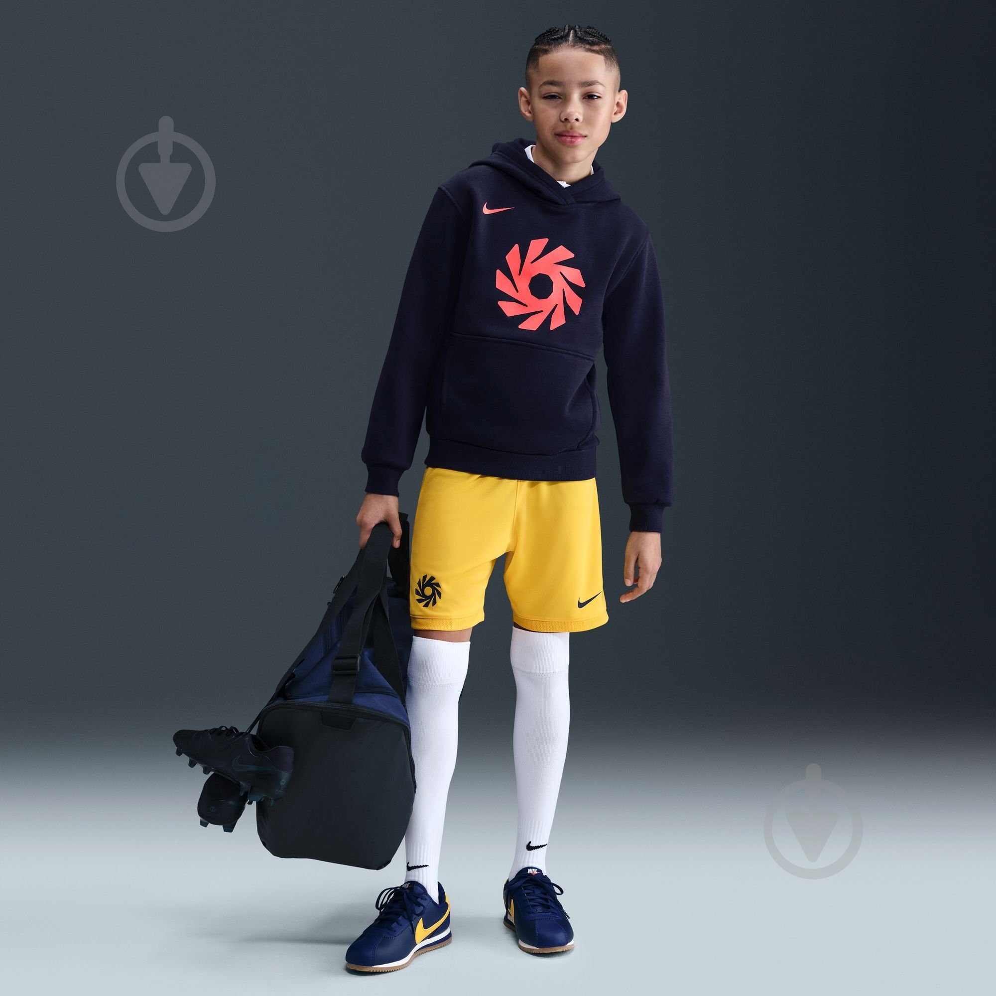 Джемпер Nike EH K NK CLUB FLC HDY -PD HV0221-498 р.S блакитний - фото 8