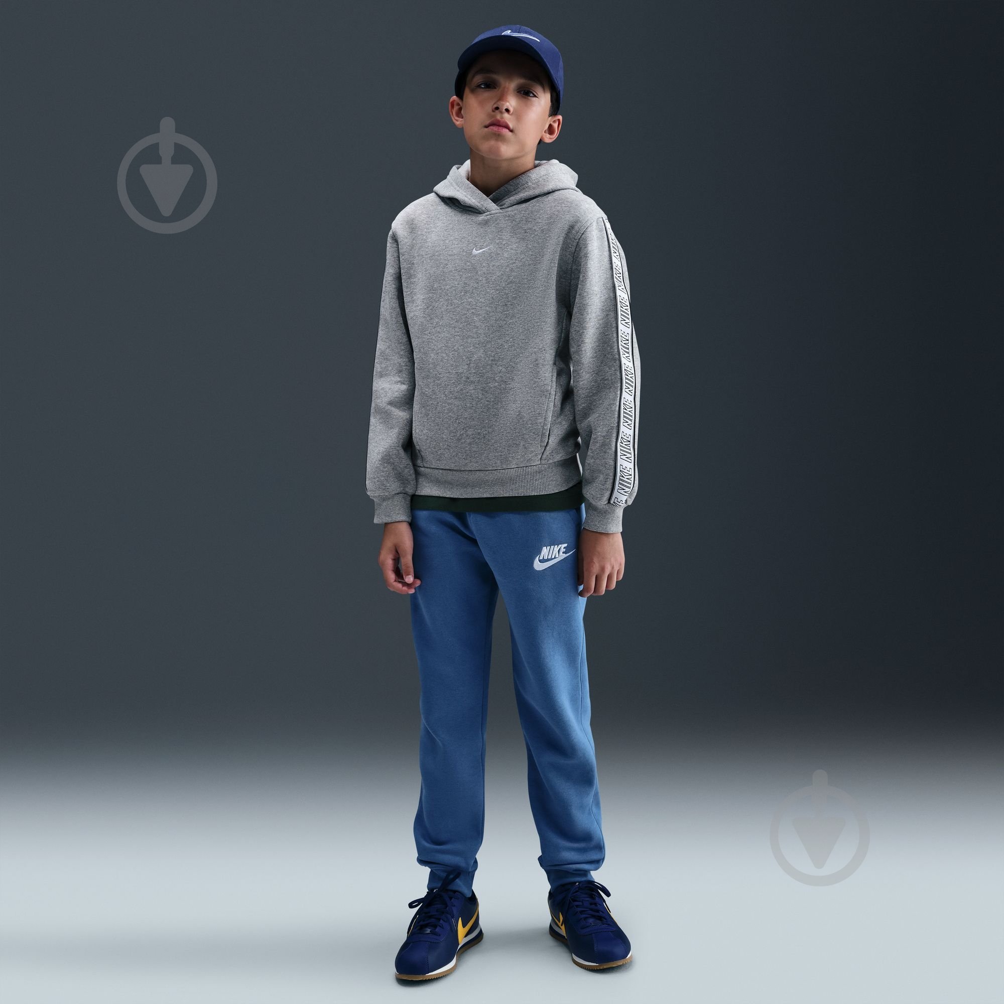 Джемпер Nike K NSW CLUB+ FLC HDY HQ9321-063 р.XL сірий - фото 11