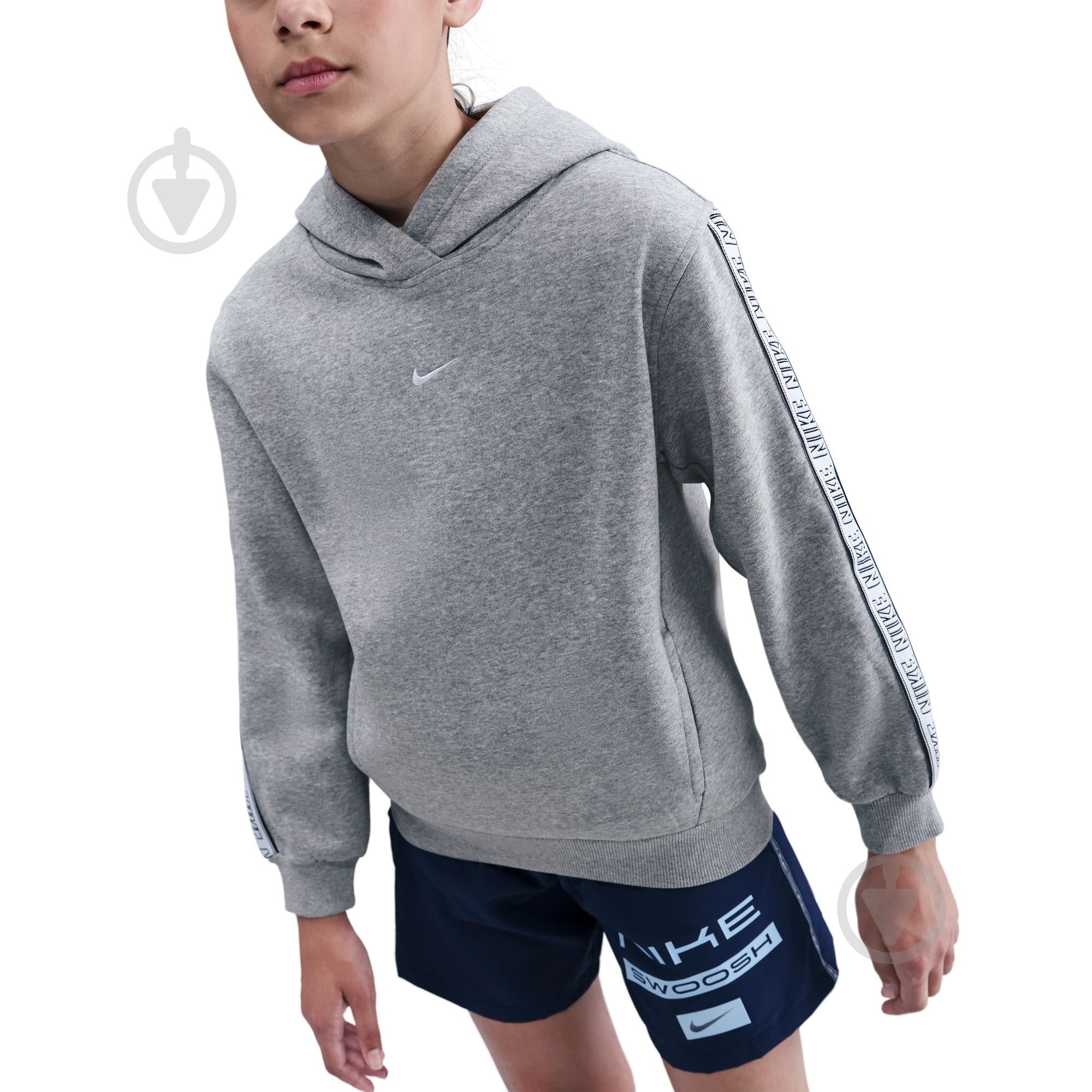 Джемпер Nike K NSW CLUB+ FLC HDY HQ9321-063 р.XL сірий - фото 4