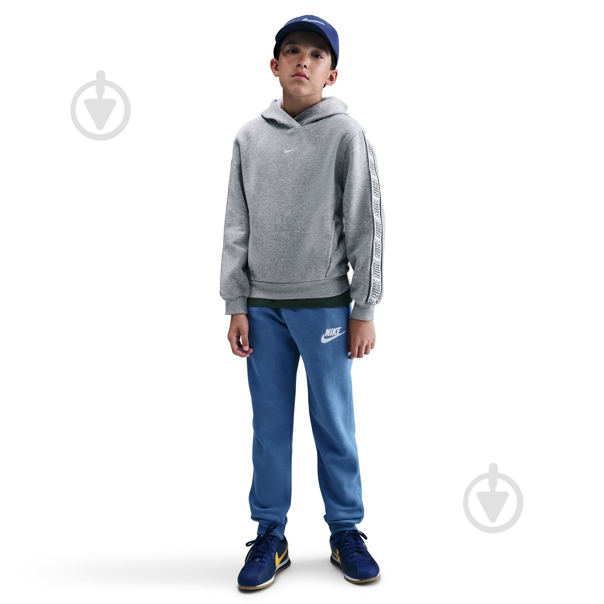 Джемпер Nike K NSW CLUB+ FLC HDY HQ9321-063 р.XL сірий - фото 9