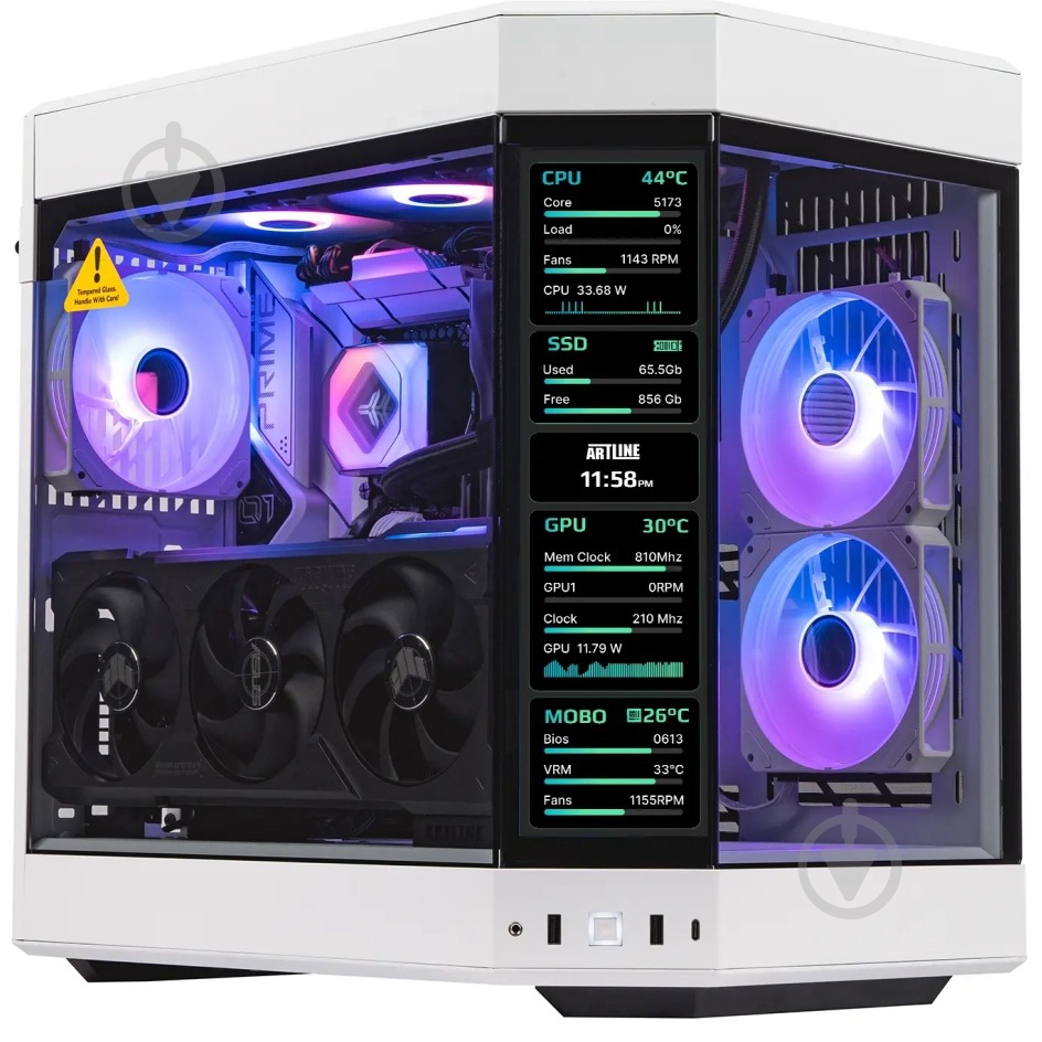 Компьютер Artline Gaming Y60WHITE (Y60Whitev26Win) white - фото 6