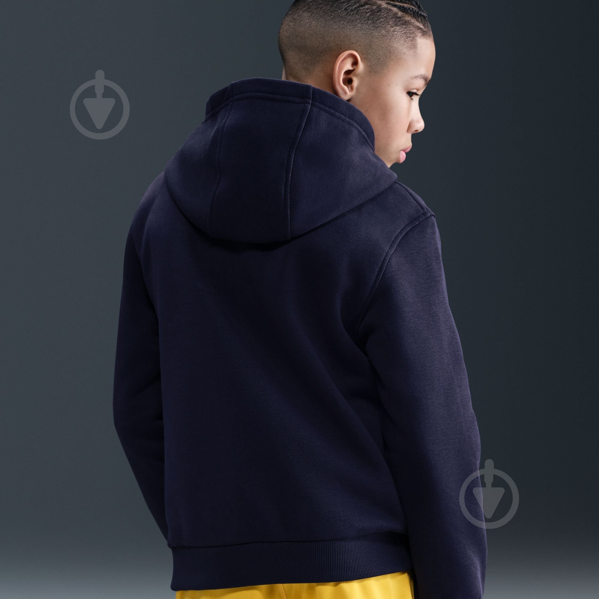 Джемпер Nike EH K NK CLUB FLC HDY -PD HV0221-498 р.XS голубой - фото 10