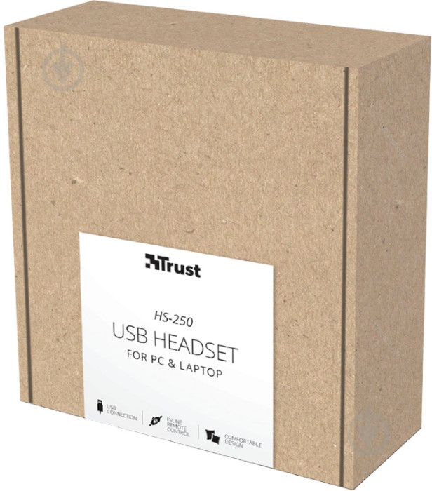Гарнитура Trust HS-250 USB black (24185_TRUST) - фото 6 Гарнитура Trust HS-250 USB black (24185_TRUST) - фото 6