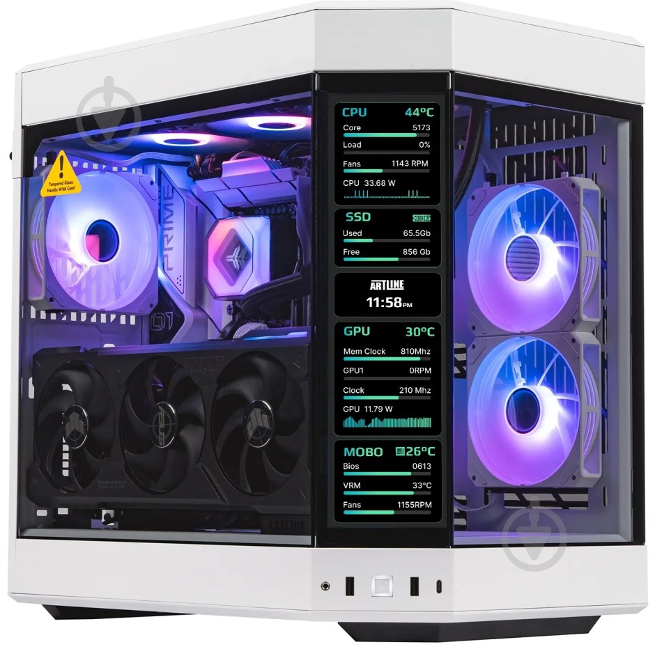 Компьютер Artline Gaming Y60WHITE (Y60Whitev30Win) white - фото 6