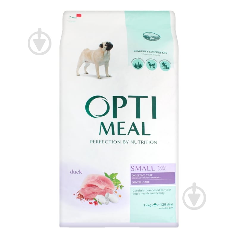 Корм для малых пород Optimeal для взрослых собак малых пород с уткой 1,5 кг 1,5 кг - фото 1
