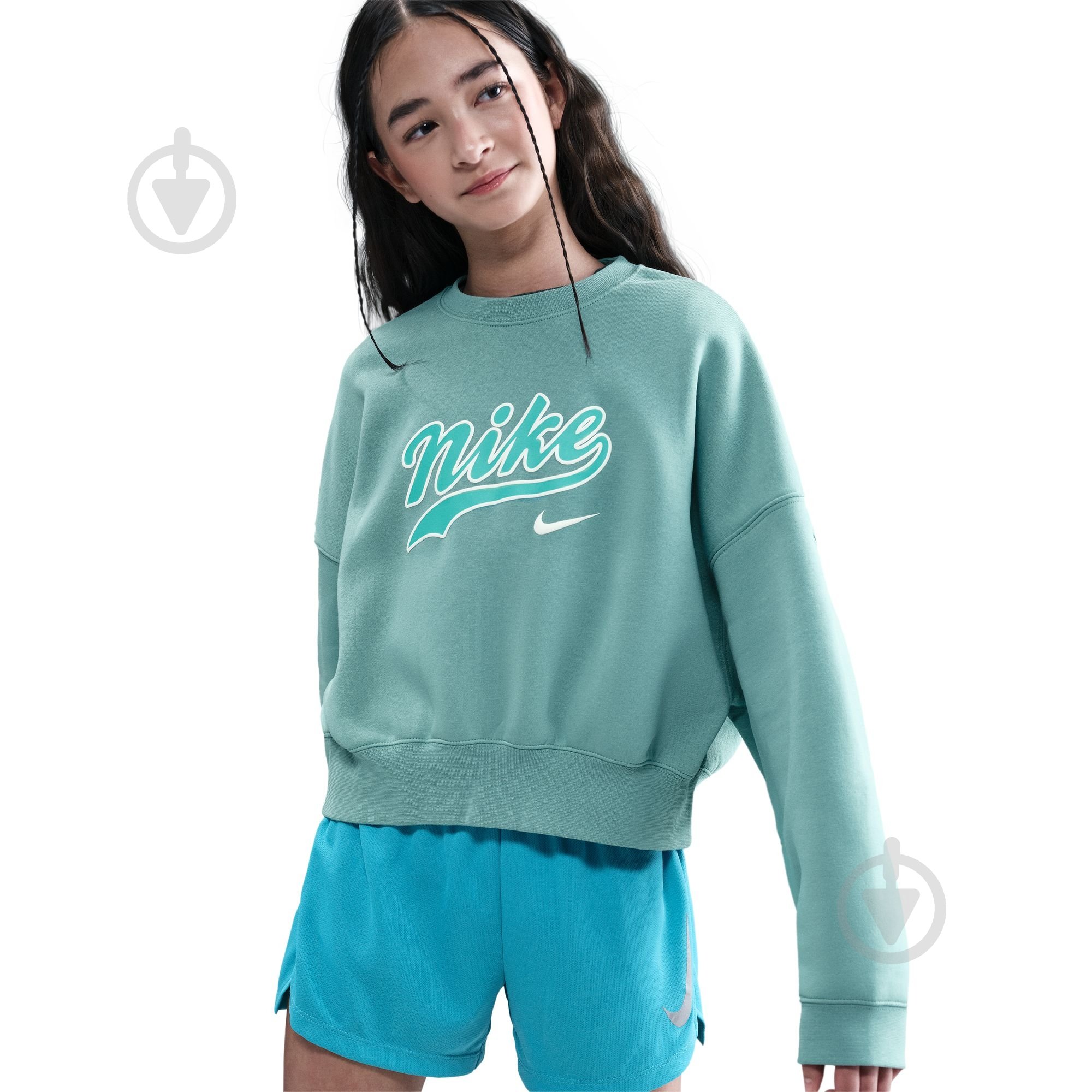 Світшот Nike G NSW TREND FLC CRP CREW IH4308-017 р.S зелений - фото 1 Світшот Nike G NSW TREND FLC CRP CREW IH4308-017 р.S зелений - фото 1