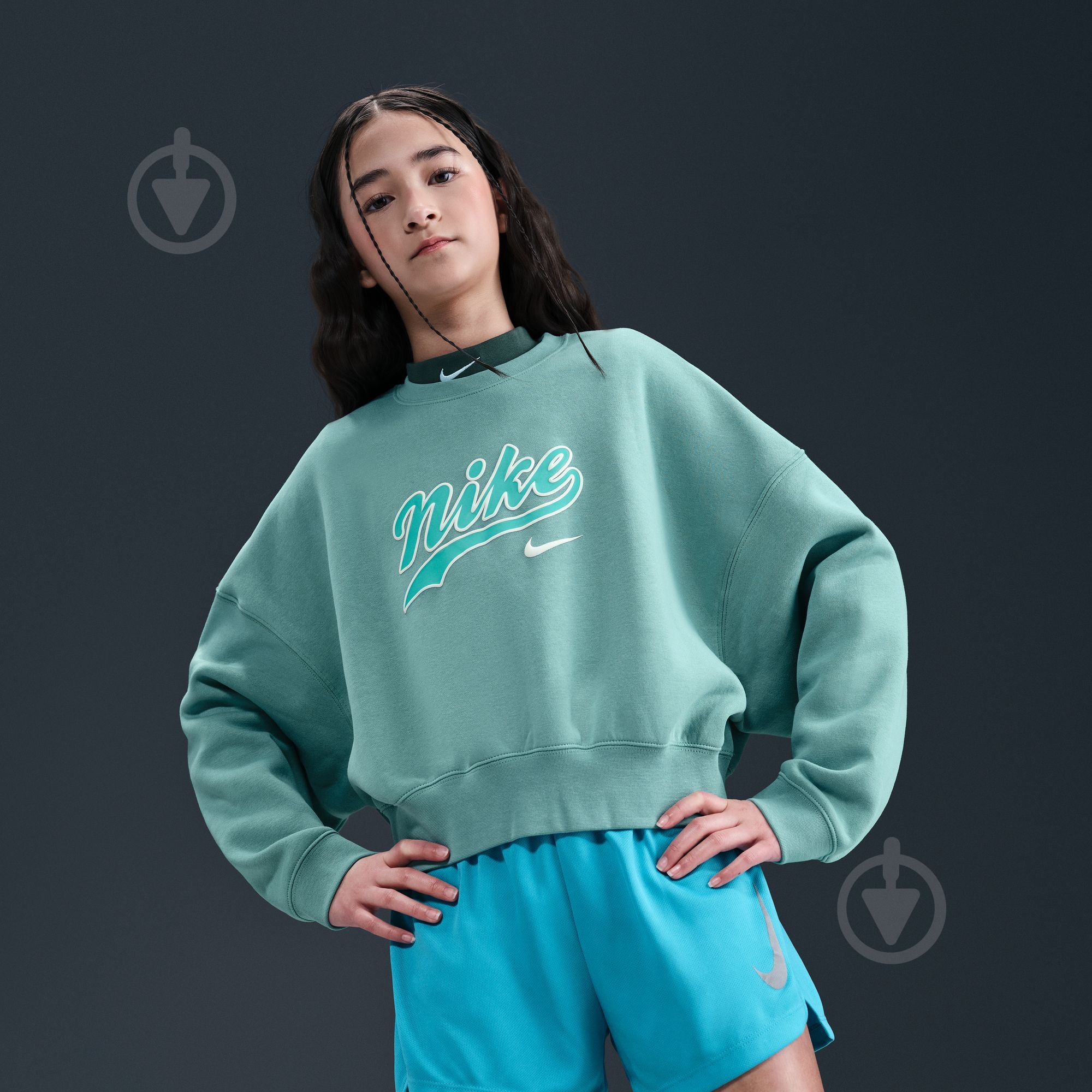 Світшот Nike G NSW TREND FLC CRP CREW IH4308-017 р.S зелений - фото 10 Світшот Nike G NSW TREND FLC CRP CREW IH4308-017 р.S зелений - фото 10