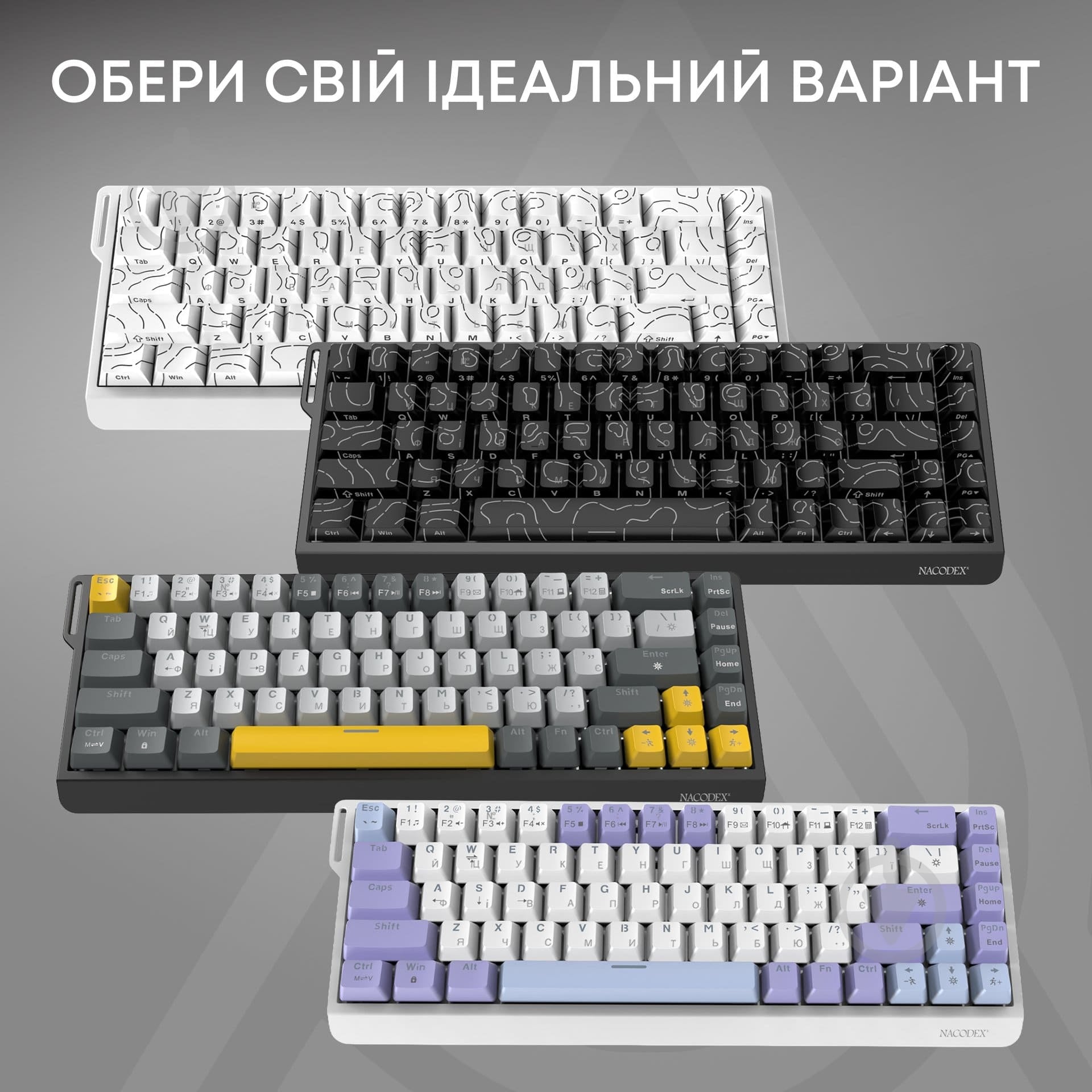 Клавиатура игровая Ajazz (NK68-V2-R-PWB) Red Switch - фото 6