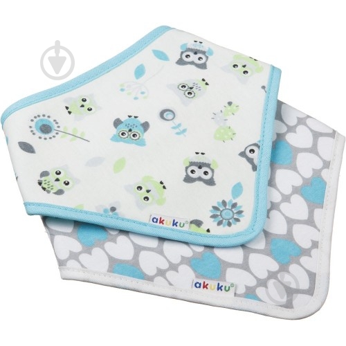 Нагрудник детский Akuku Голубые Совы A1471 голубой A1471 - фото 1