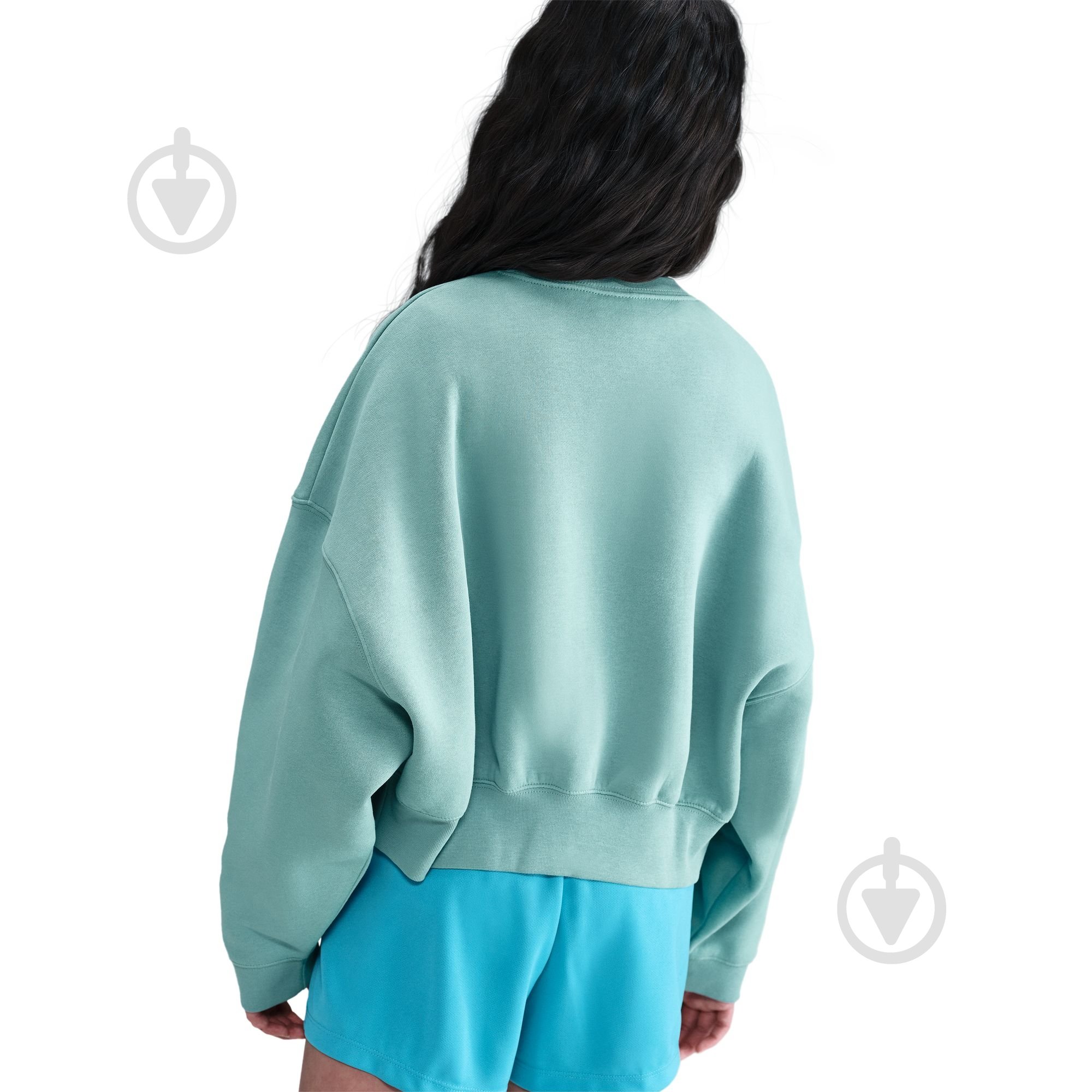 Свитшот Nike G NSW TREND FLC CRP CREW IH4308-017 р.XS зеленый - фото 4 Свитшот Nike G NSW TREND FLC CRP CREW IH4308-017 р.XS зеленый - фото 4