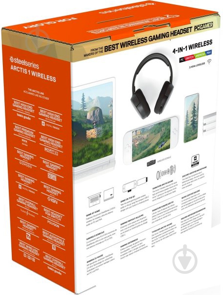 Гарнитура SteelSeries Arctis 1 Wireless black (61512) - фото 6
