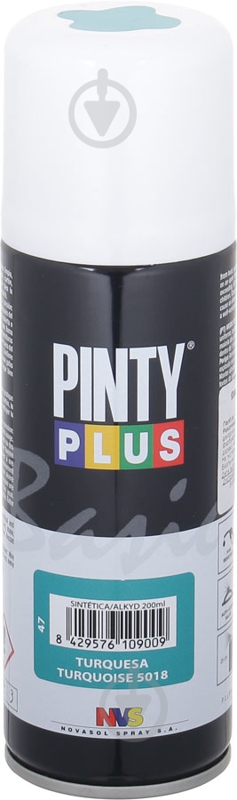 Фарба аерозольна на алкідній основі (Ral 5018) 200 мл Basic PINTYPLUS - фото 1 Фарба аерозольна на алкідній основі (Ral 5018) 200 мл Basic PINTYPLUS - фото 1