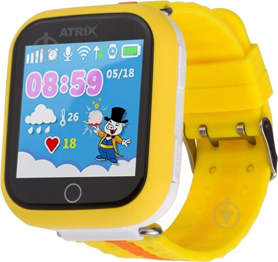 Смарт-часы Atrix Smart watch iQ100 Touch GPS orange - фото 1