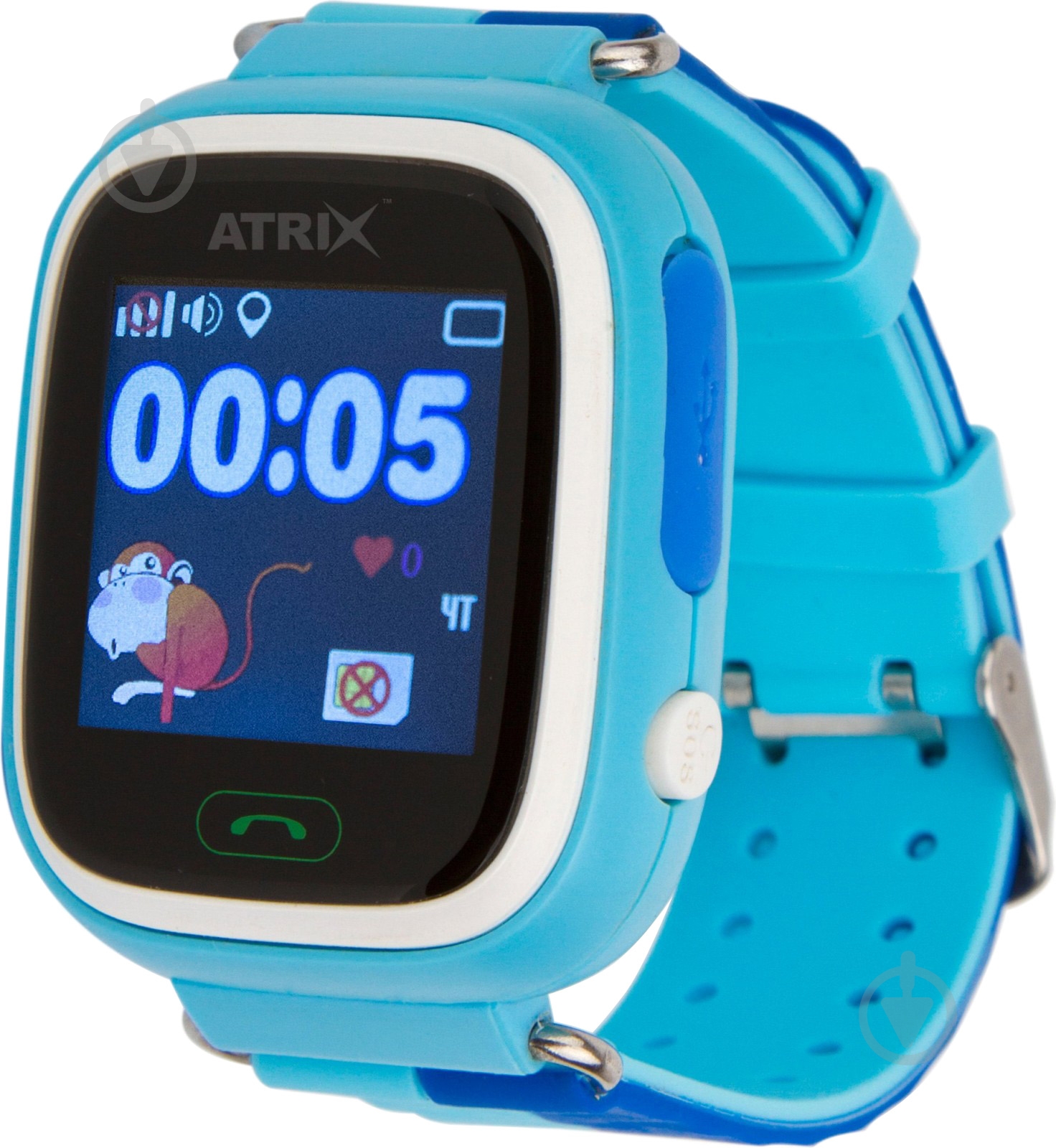 Смарт-часы Atrix Smart Watch iQ400 Touch GPS blue - фото 1