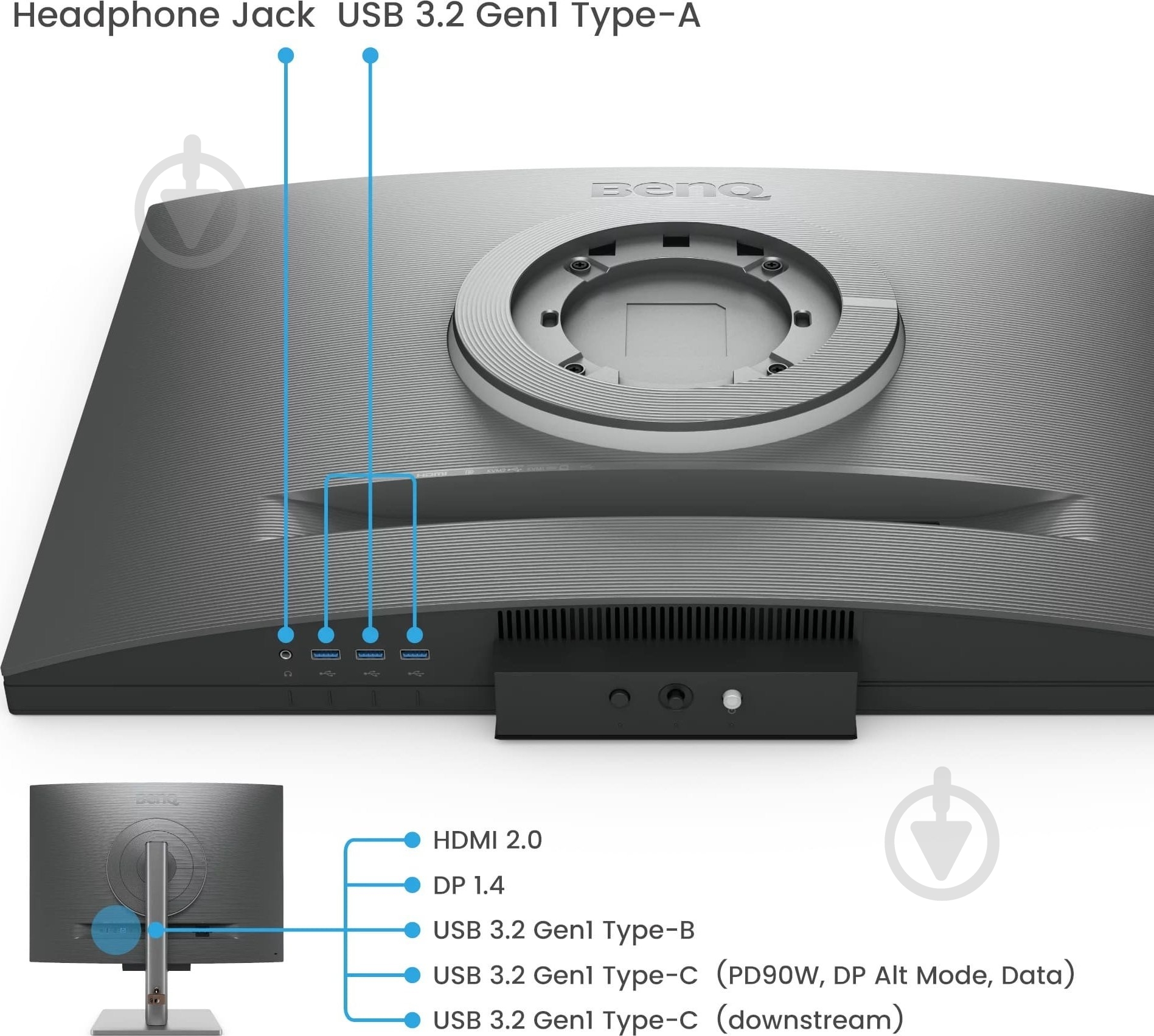 Монитор BenQ RD280U 28,2" (9H.LM1LJ.TBE) - фото 9
