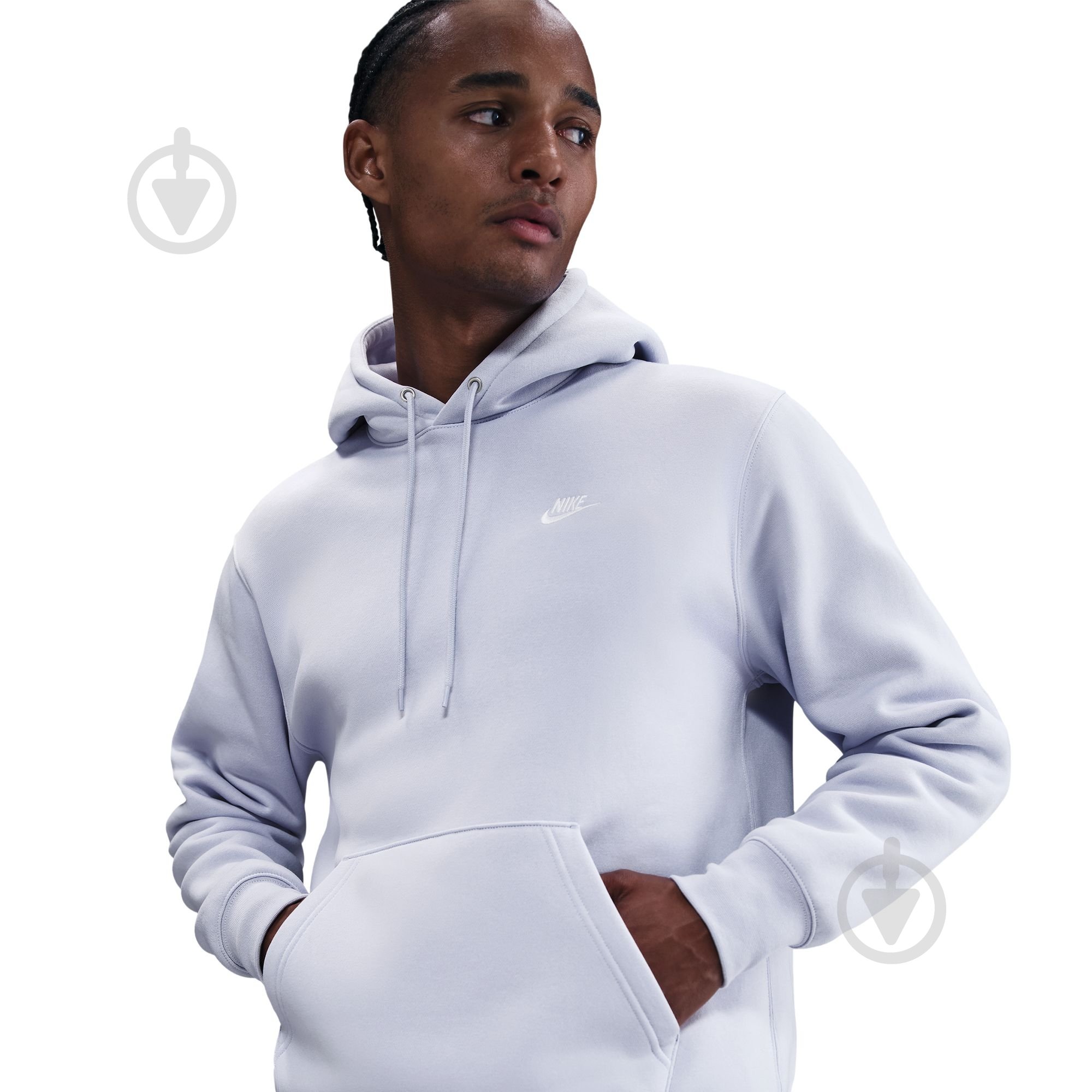 Джемпер Nike M NK CLUB BB PO HOODIE FN3859-057 р.2XL блакитний - фото 4 Джемпер Nike M NK CLUB BB PO HOODIE FN3859-057 р.2XL блакитний - фото 4