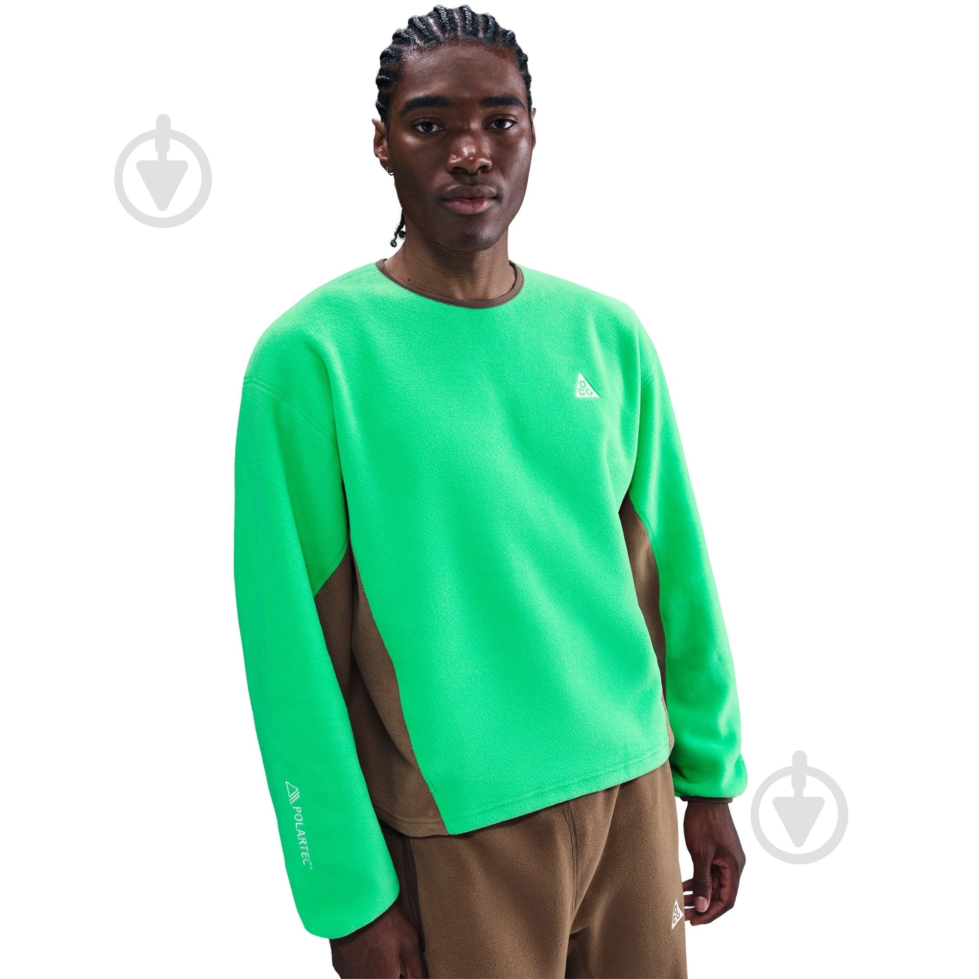 ᐉ Свитшот Nike U ACG WOLF TREE CREW HV1117-388 р.2XL зеленый
