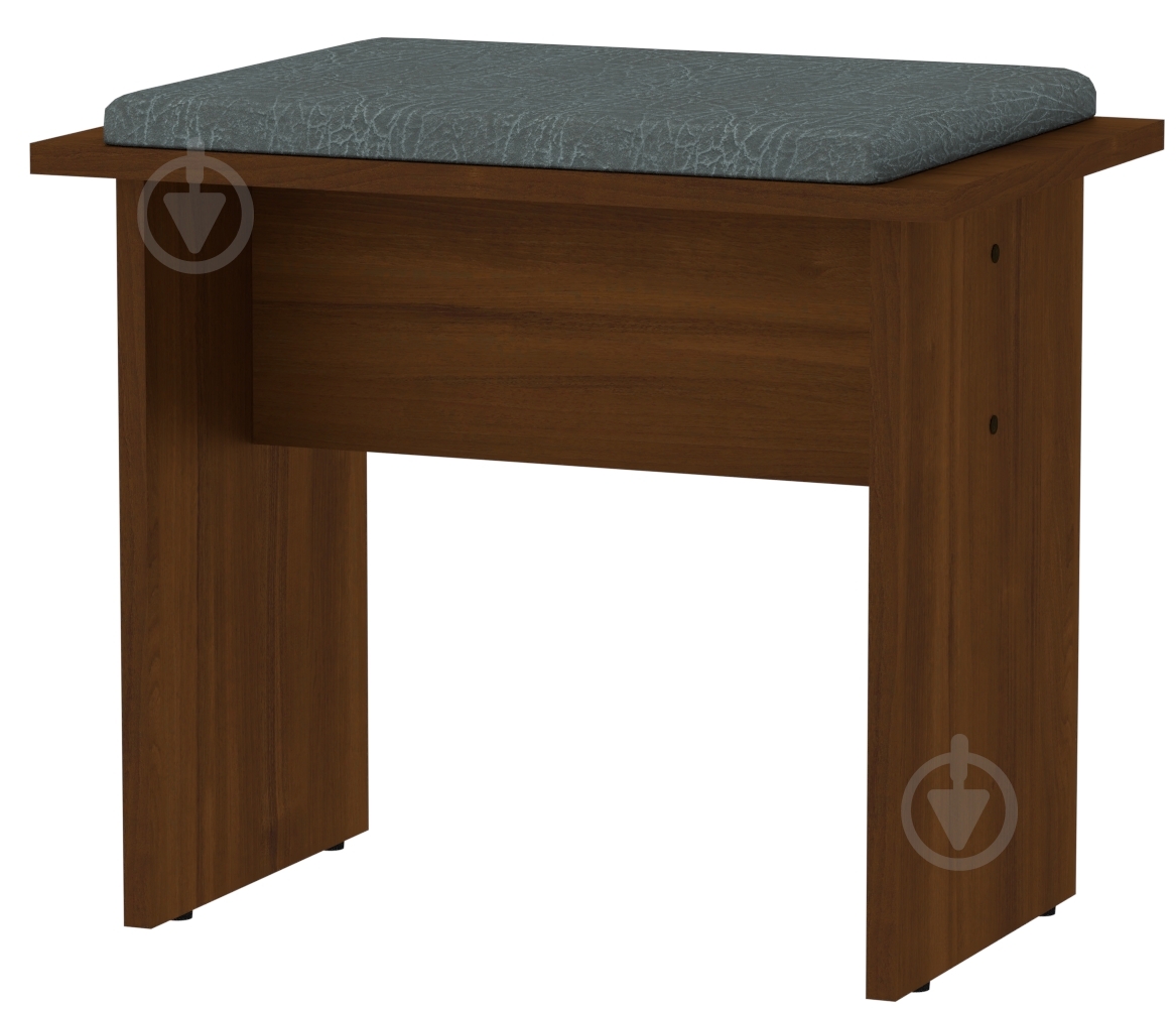 Табурет Компанит Т-7 серый / орех - фото 1 Табурет Компанит Т-7 серый / орех - фото 1