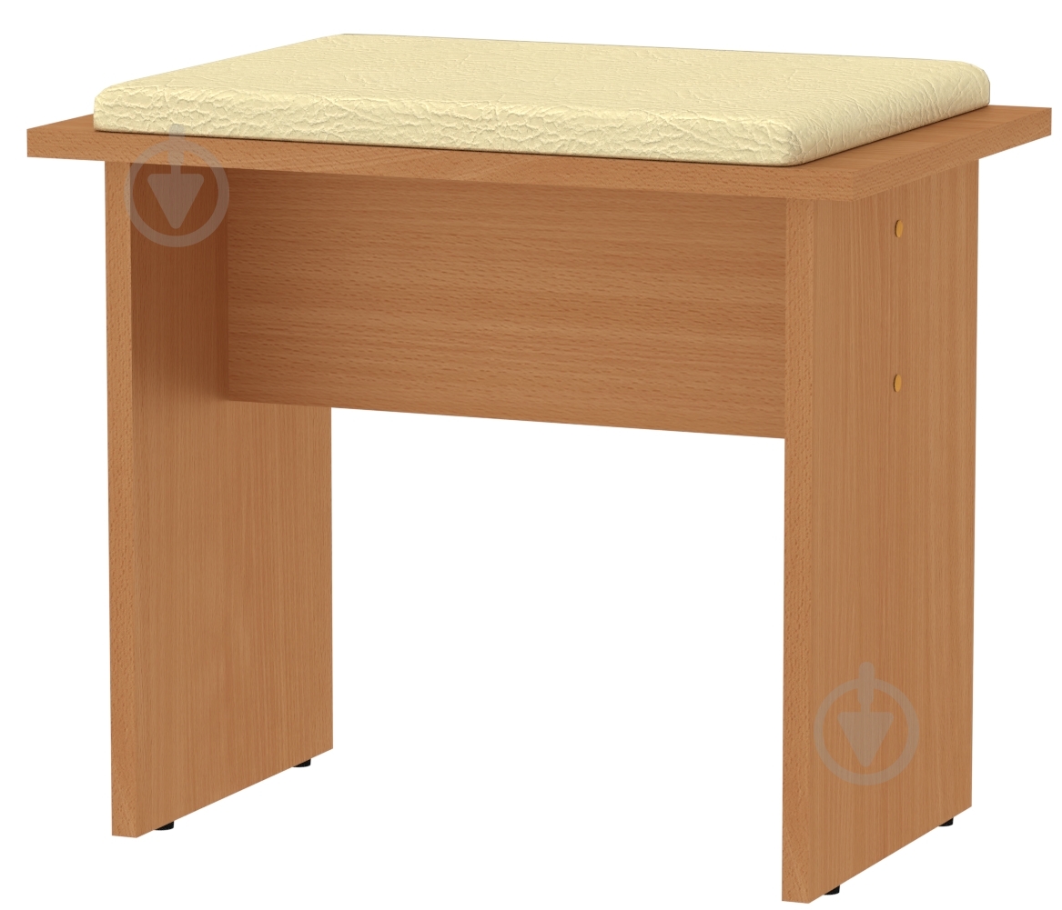 Табурет Компанит Т-7 слоновая кость / бук - фото 1