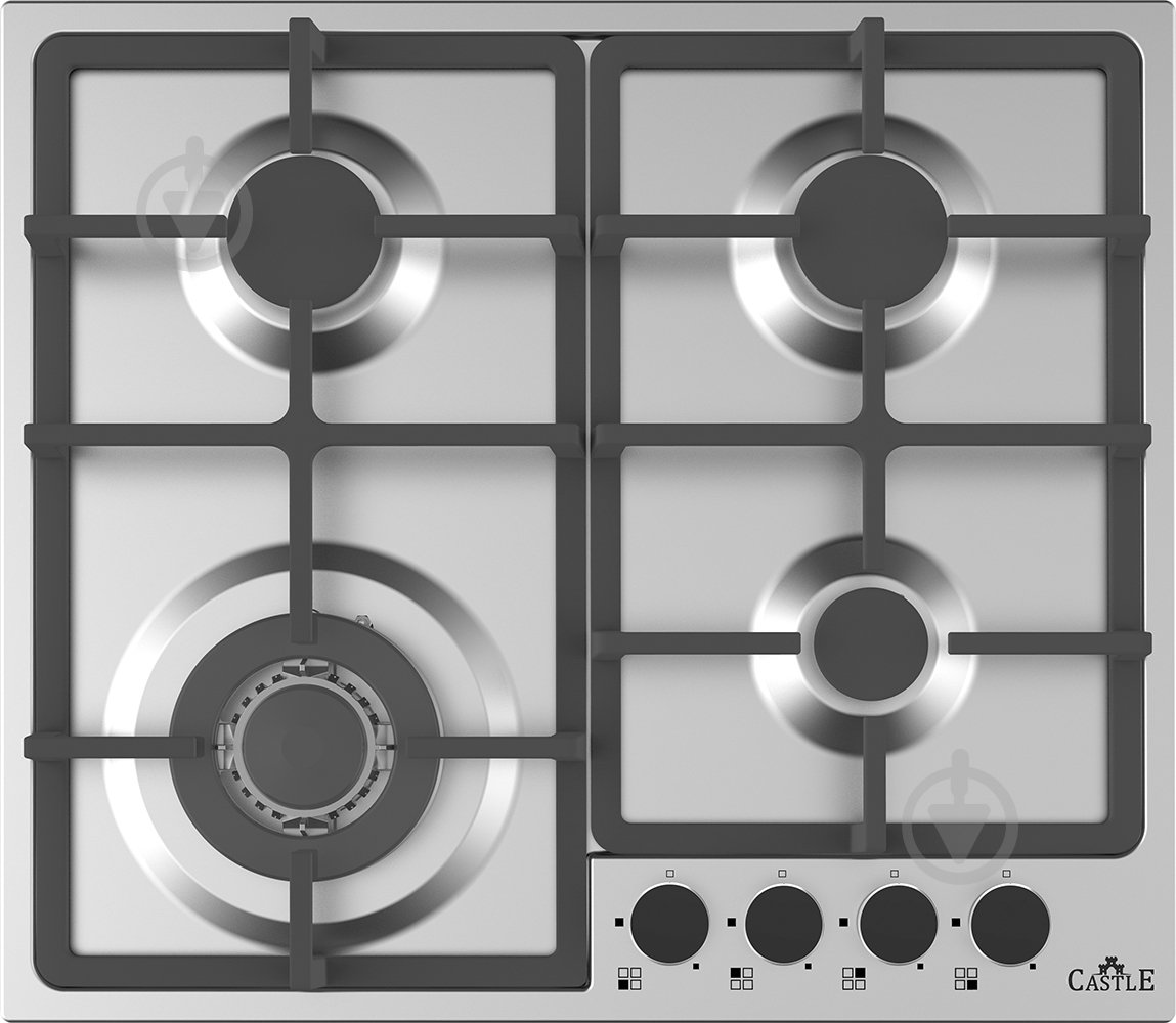 Варильна поверхня газова Castle CGS-604B - фото 1 Варильна поверхня газова Castle CGS-604B - фото 1