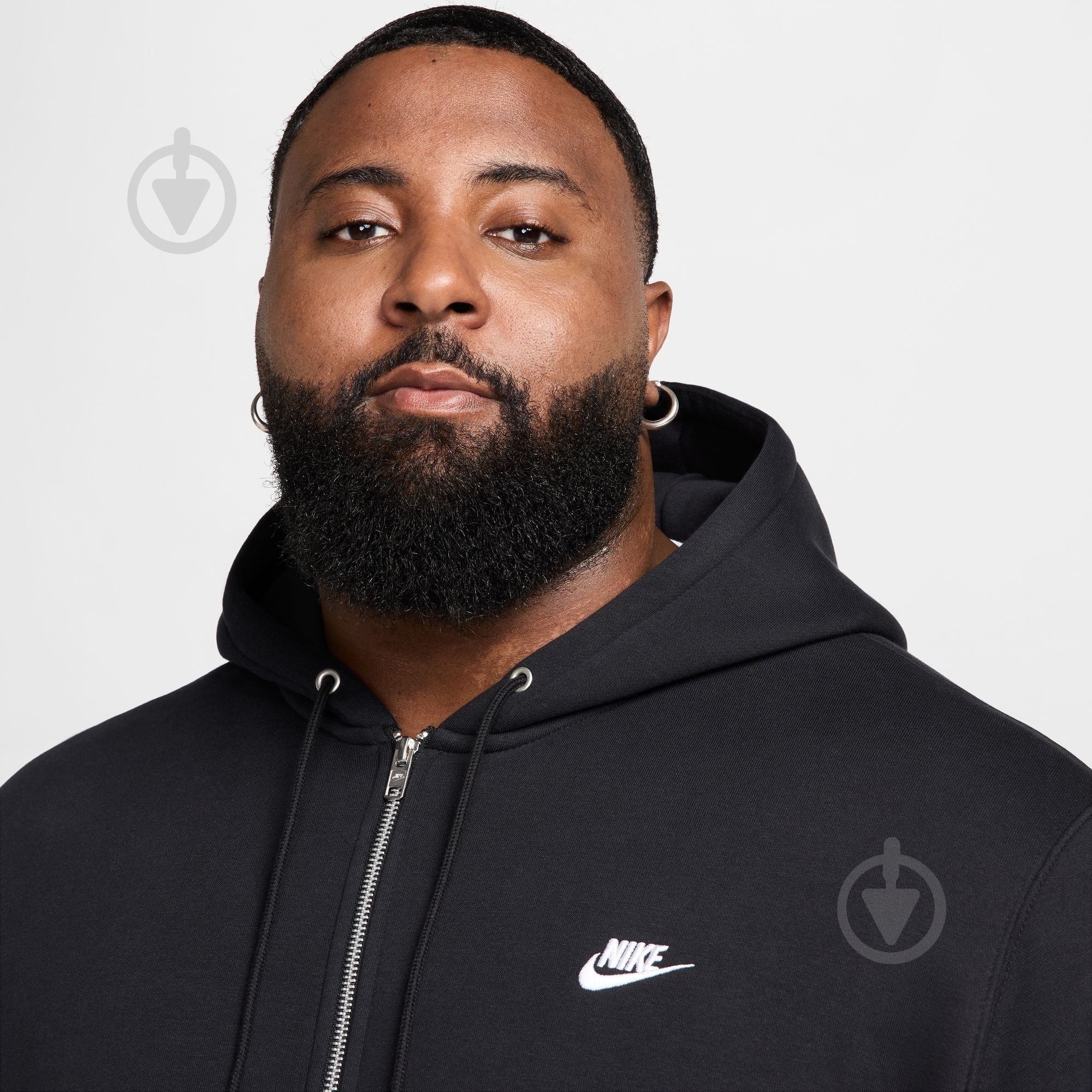 Джемпер Nike M NK CLUB BB FZ HOODIE FN3861-010 р.3XL чорний - фото 10