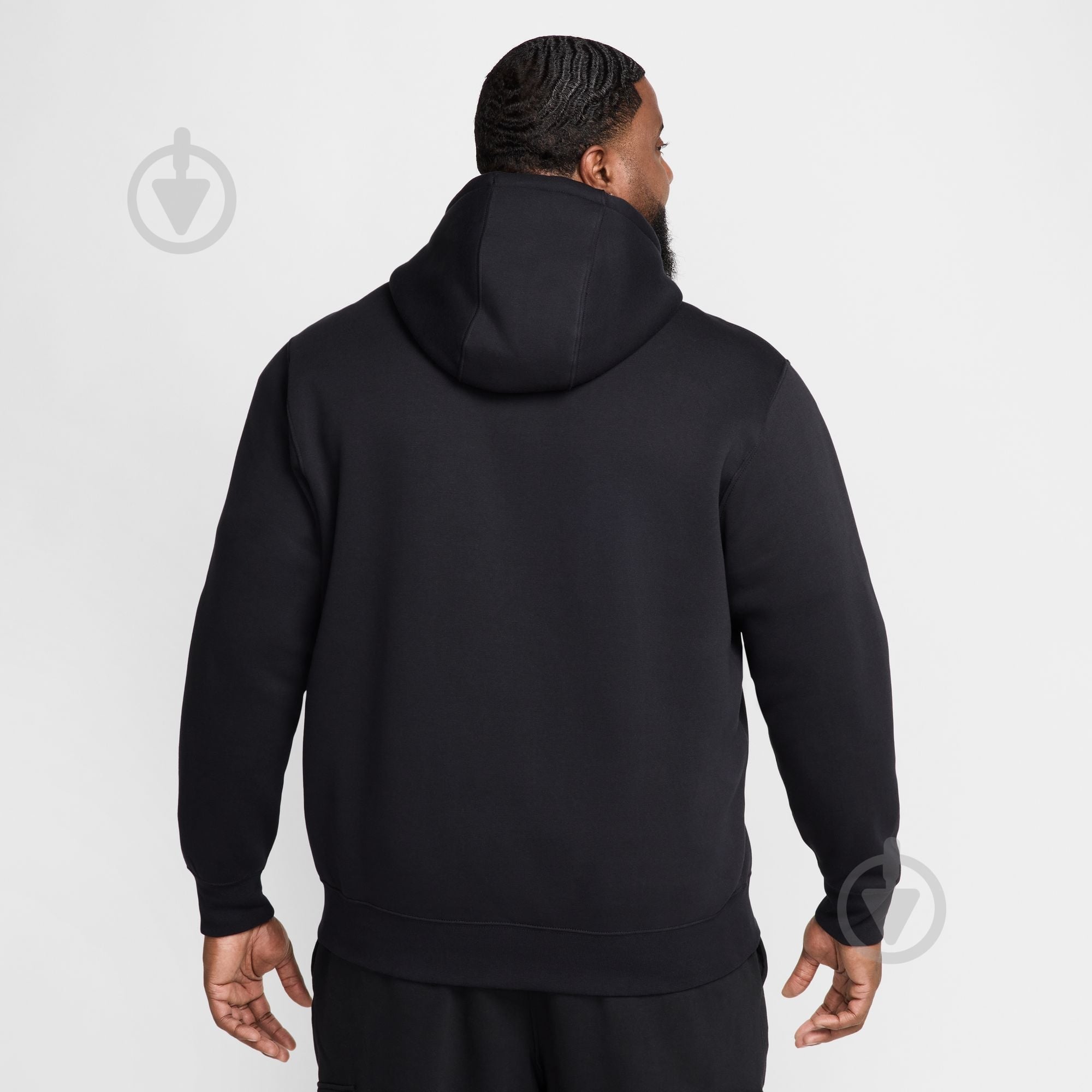 Джемпер Nike M NK CLUB BB FZ HOODIE FN3861-010 р.3XL чорний - фото 9