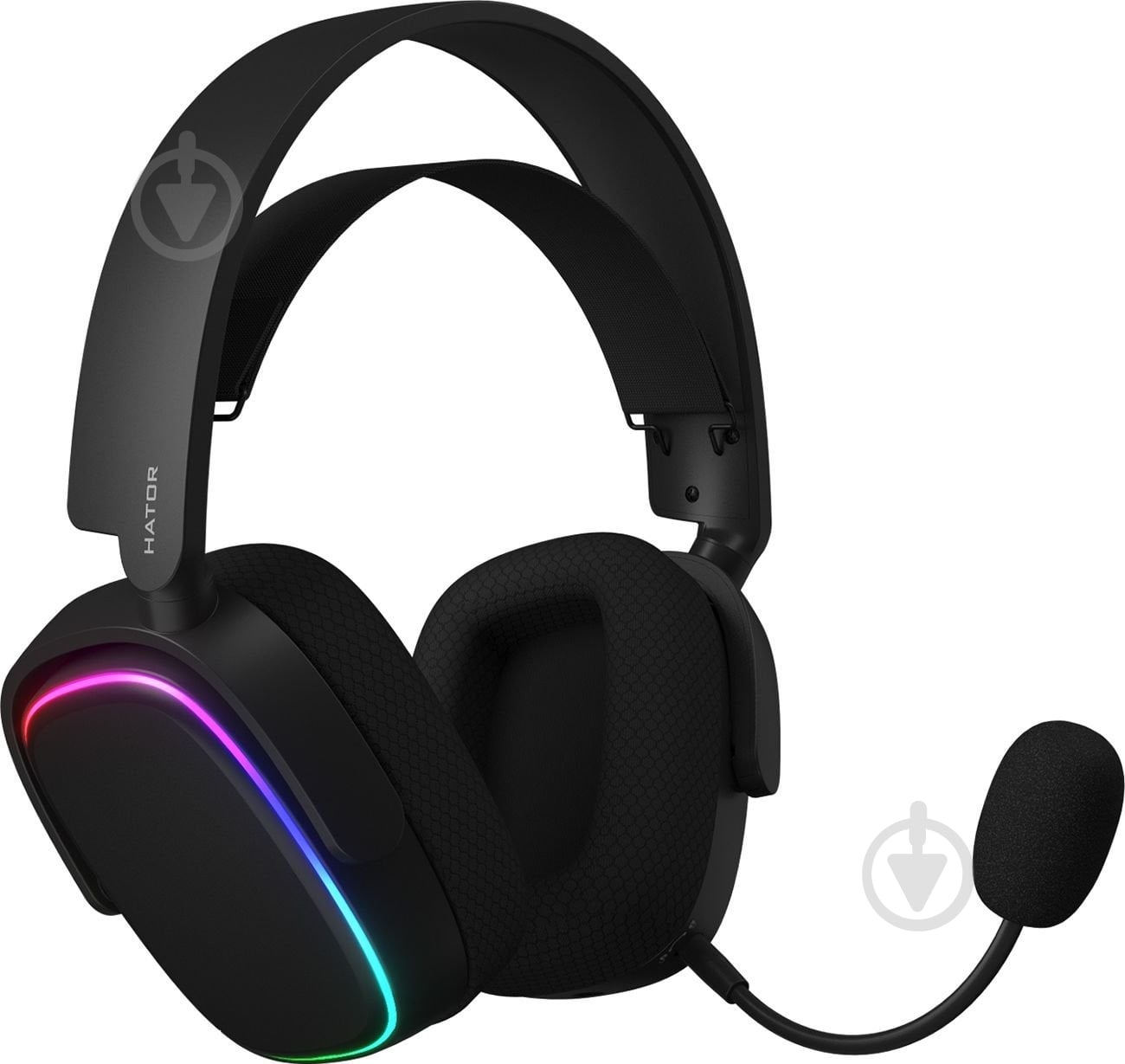 Гарнітура Hator Phoenix Wireless RGB Tri-mode black (HTA-870) - фото 1 Гарнітура Hator Phoenix Wireless RGB Tri-mode black (HTA-870) - фото 1