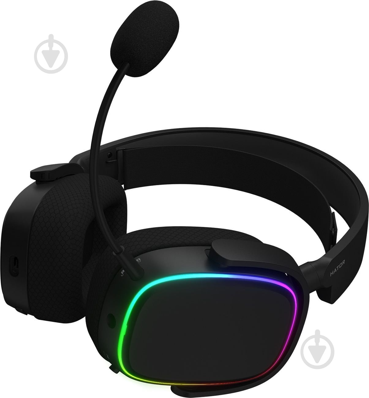 Гарнітура Hator Phoenix Wireless RGB Tri-mode black (HTA-870) - фото 5 Гарнітура Hator Phoenix Wireless RGB Tri-mode black (HTA-870) - фото 5
