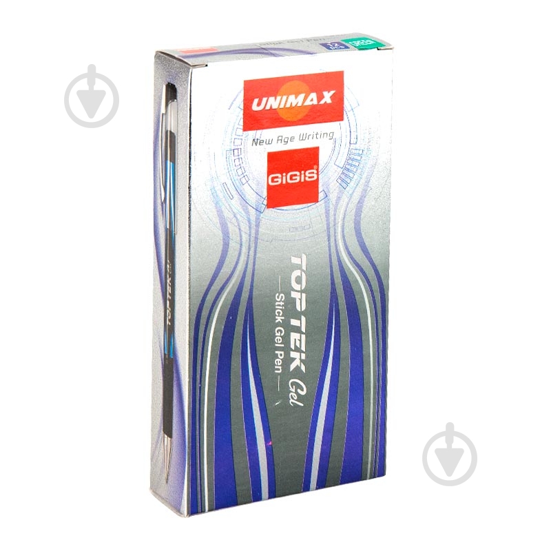 Ручка гелевая Unimax Top Tek Gel зеленая UX-133-04 - фото 3