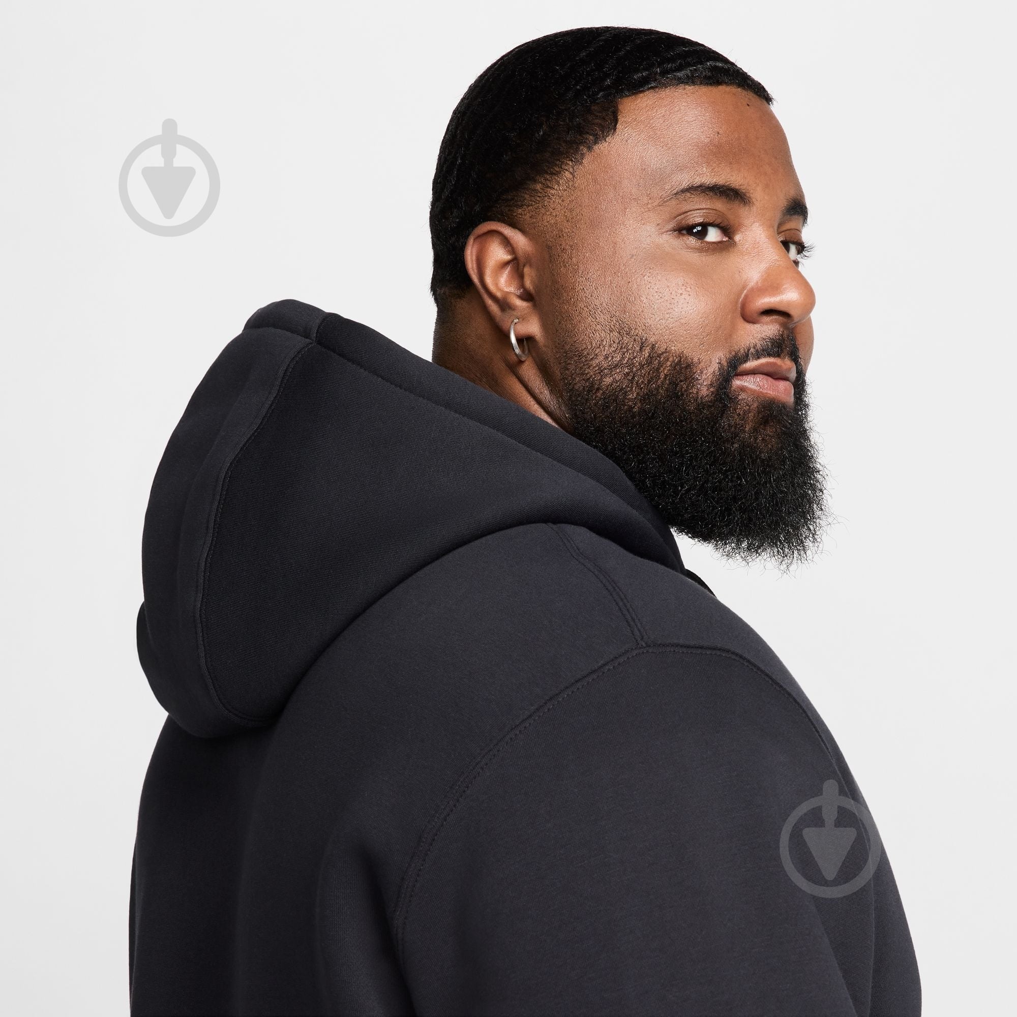 Джемпер Nike M NK CLUB BB FZ HOODIE FN3861-010 р.L чорний - фото 13