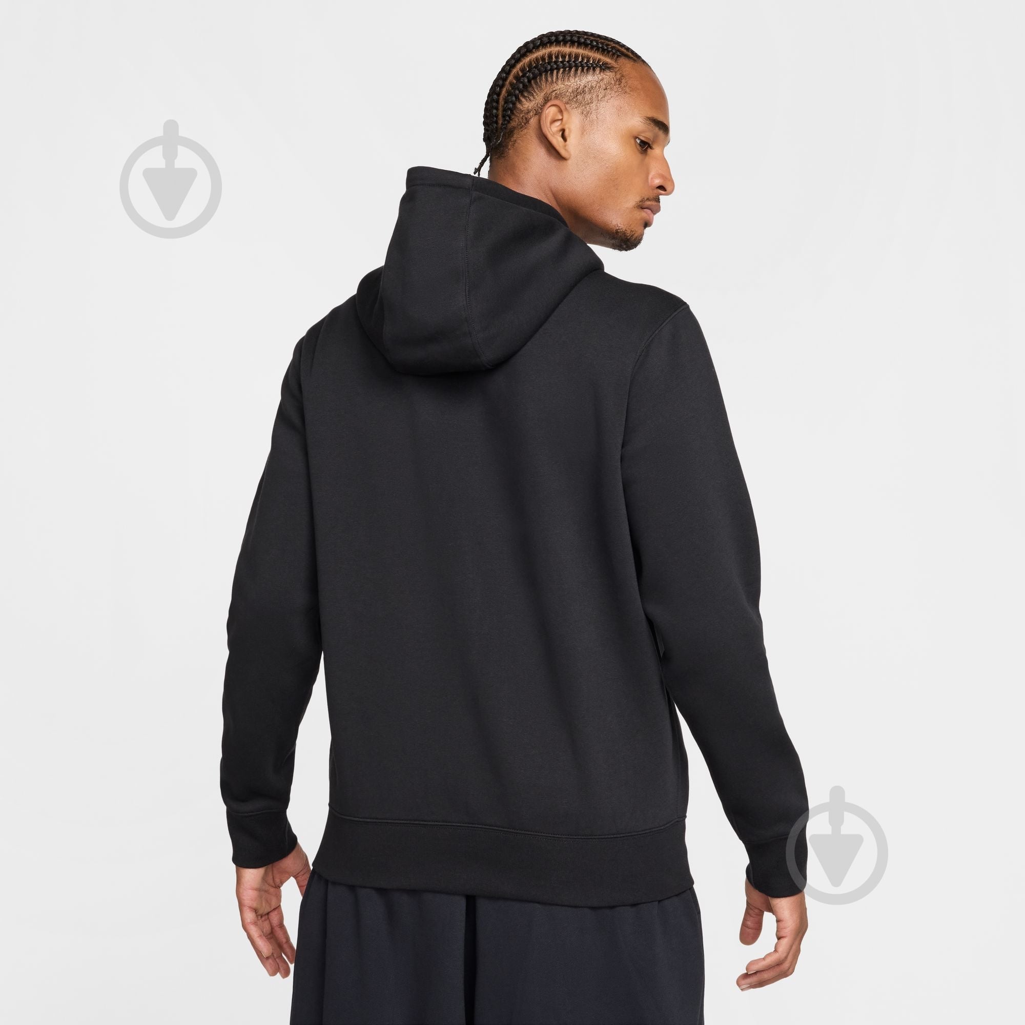 Джемпер Nike M NK CLUB BB FZ HOODIE FN3861-010 р.L чорний - фото 2