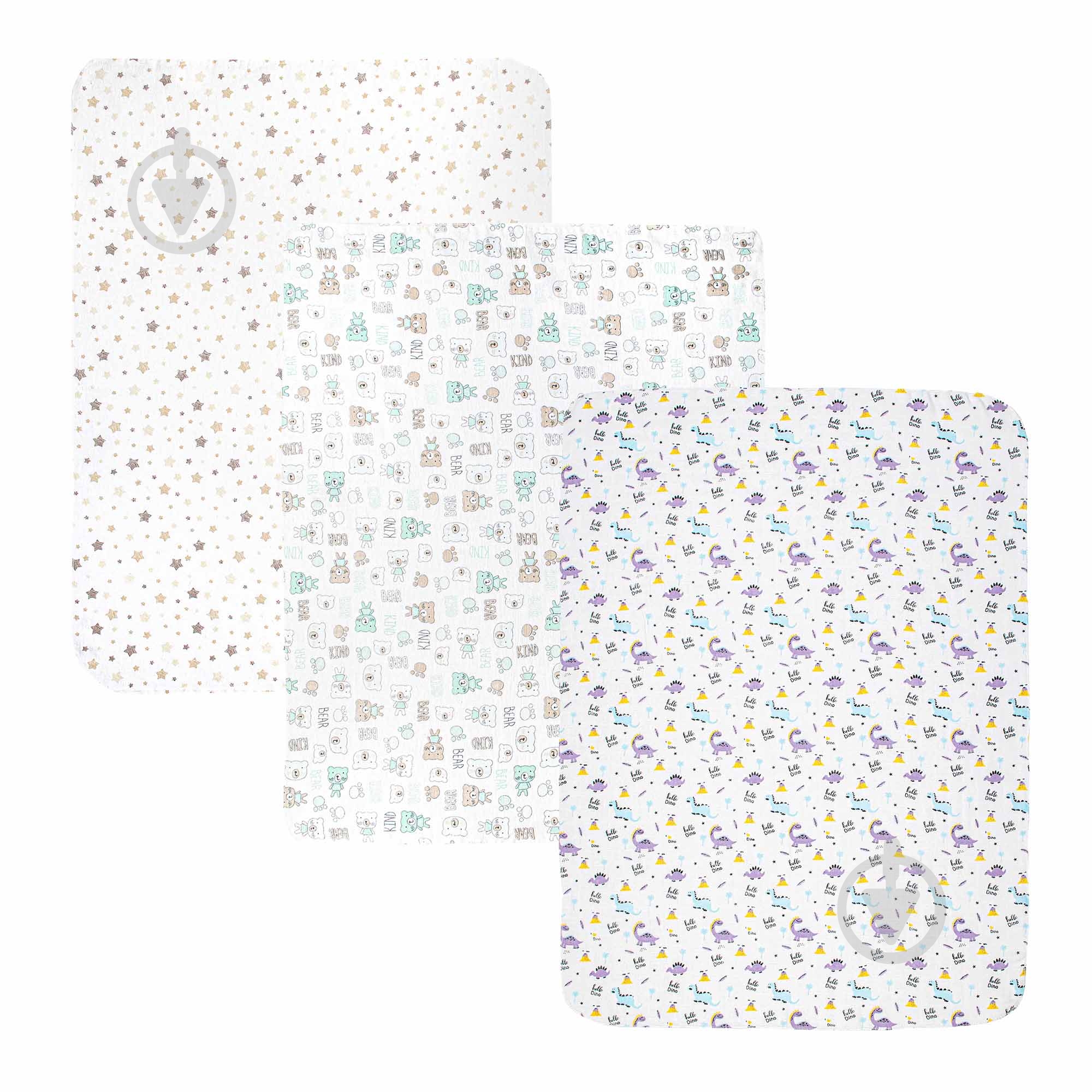 Пеленка фланелевая 80х100 см в ассортименте - фото 1