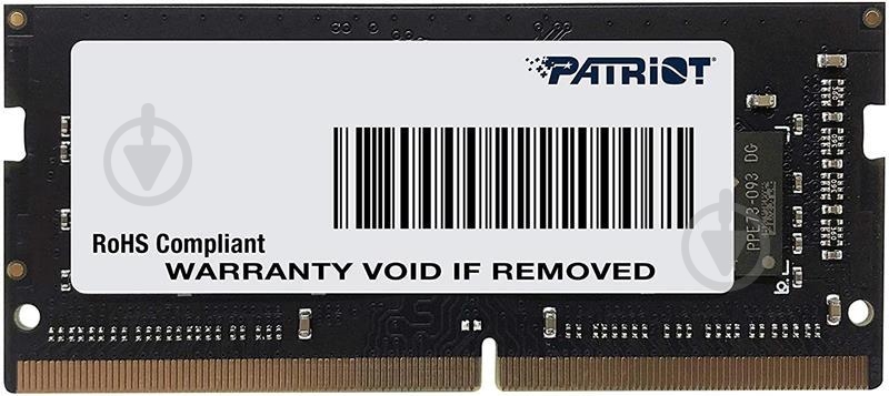 Оперативная память Patriot SODIMM DDR4 16 GB (1x16GB) 2666 MHz (PSD416G266681S) - фото 1 Оперативная память Patriot SODIMM DDR4 16 GB (1x16GB) 2666 MHz (PSD416G266681S) - фото 1