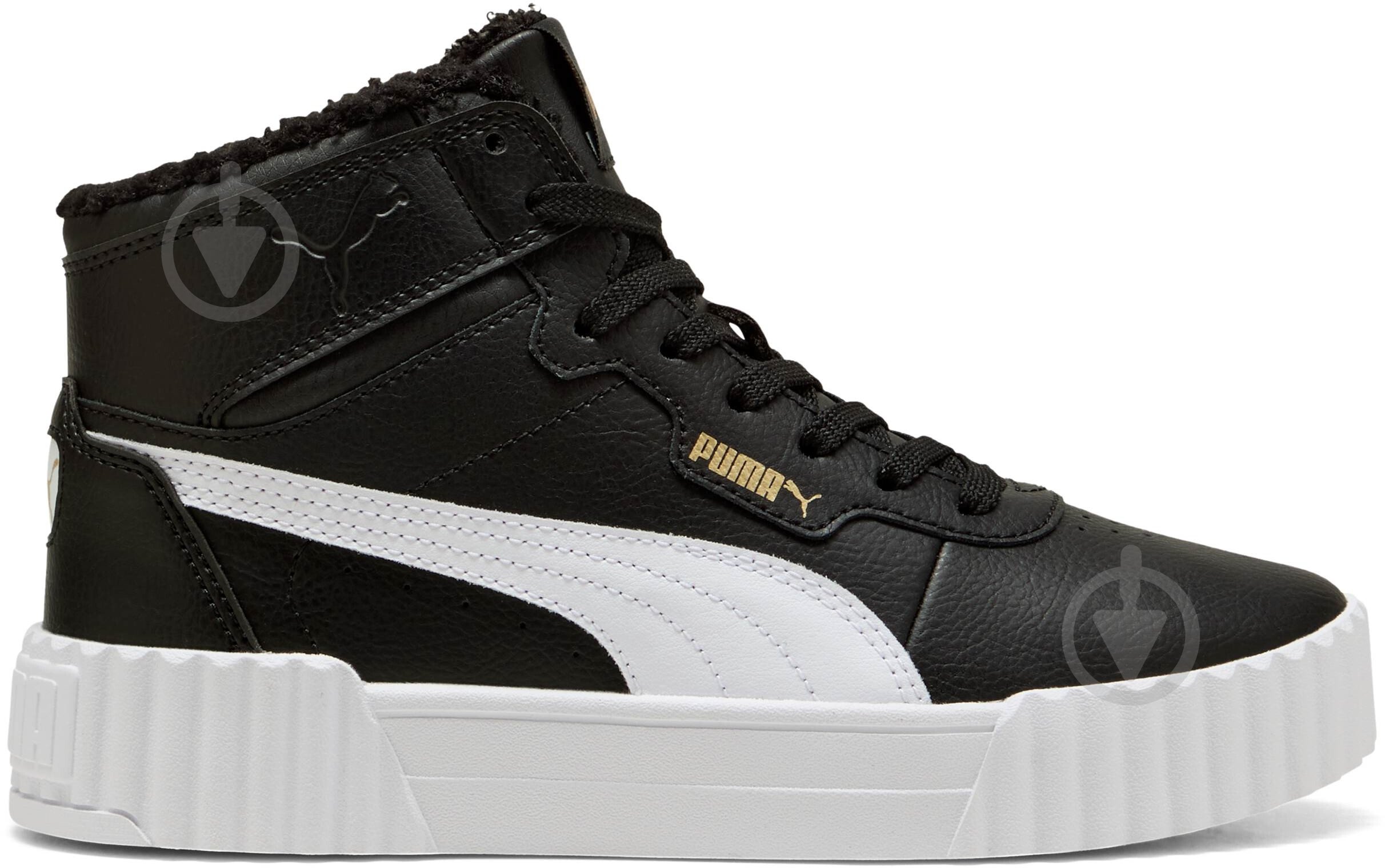 Кросівки для дівчаток демісезонні Puma Carina 3.0 Mid WTR Jr 40358001 р.38 чорні - фото 1 Кросівки для дівчаток демісезонні Puma Carina 3.0 Mid WTR Jr 40358001 р.38 чорні - фото 1