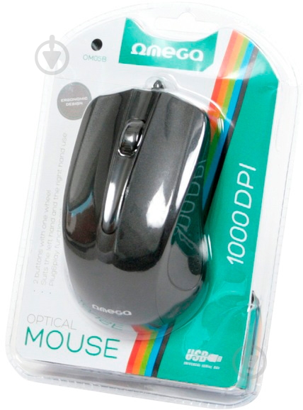 Мышь Omega OM05B black - фото 2 Мышь Omega OM05B black - фото 2