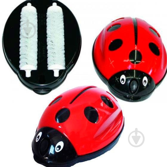 Щетка двойная для ковра 16х11 см Flora красный F093 - фото 2