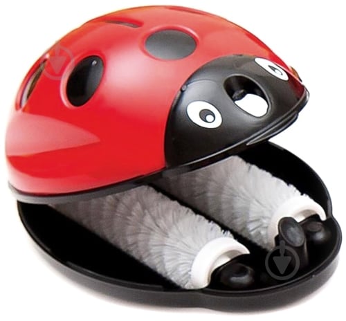 Щетка двойная для ковра 16х11 см Flora красный F093 - фото 1