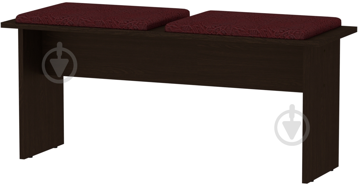 Табурет Компанит Т-8 бордовый / венге - фото 1