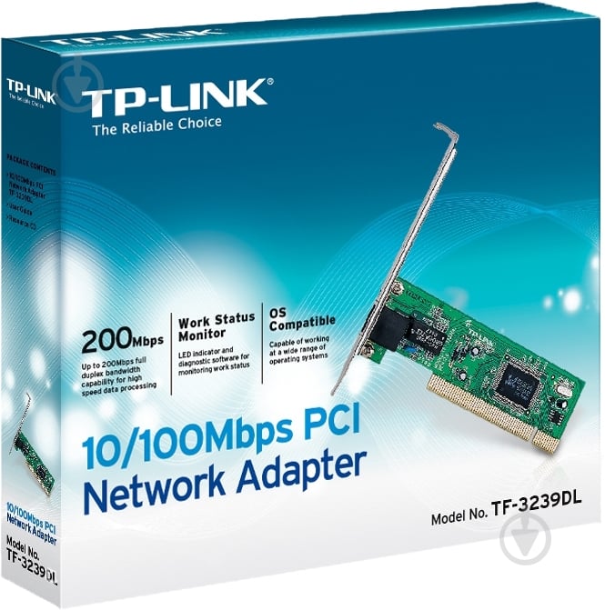 Мережева карта TP-LINK TF-3239DL - фото 2 Мережева карта TP-LINK TF-3239DL - фото 2