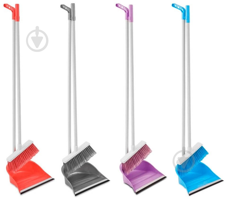 Совок зі щіткою UP! (Underprice) з довгою ручкою F176 - фото 2