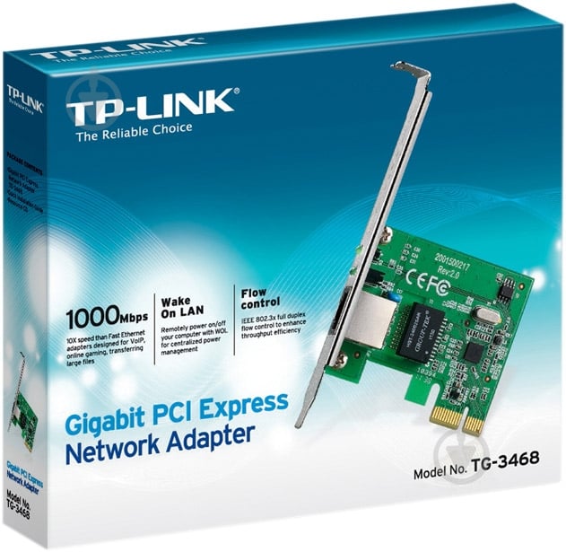 Сетевая карта TP-LINK TG-3468 - фото 2 Сетевая карта TP-LINK TG-3468 - фото 2