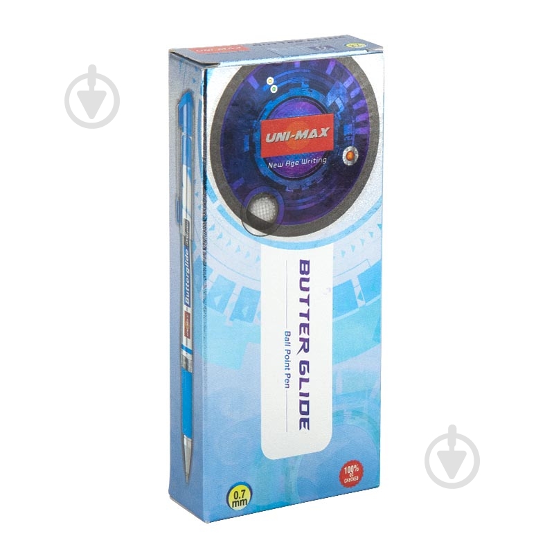 Ручка кулькова Unimax Butterglide чорна UX-122-01 - фото 3