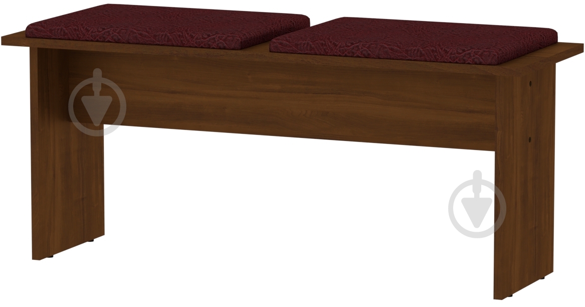 Табурет Компанит Т-8 бордовый / орех - фото 1 Табурет Компанит Т-8 бордовый / орех - фото 1