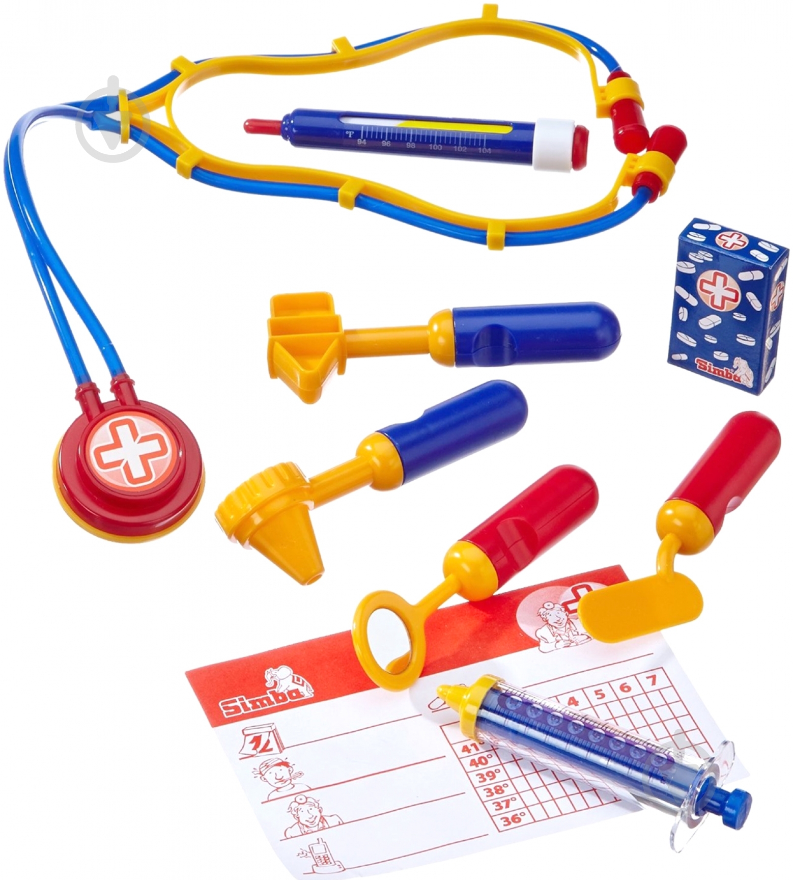 Игровой набор Simba Доктора 10 предметов 5 549 757 - фото 2 Игровой набор Simba Доктора 10 предметов 5 549 757 - фото 2