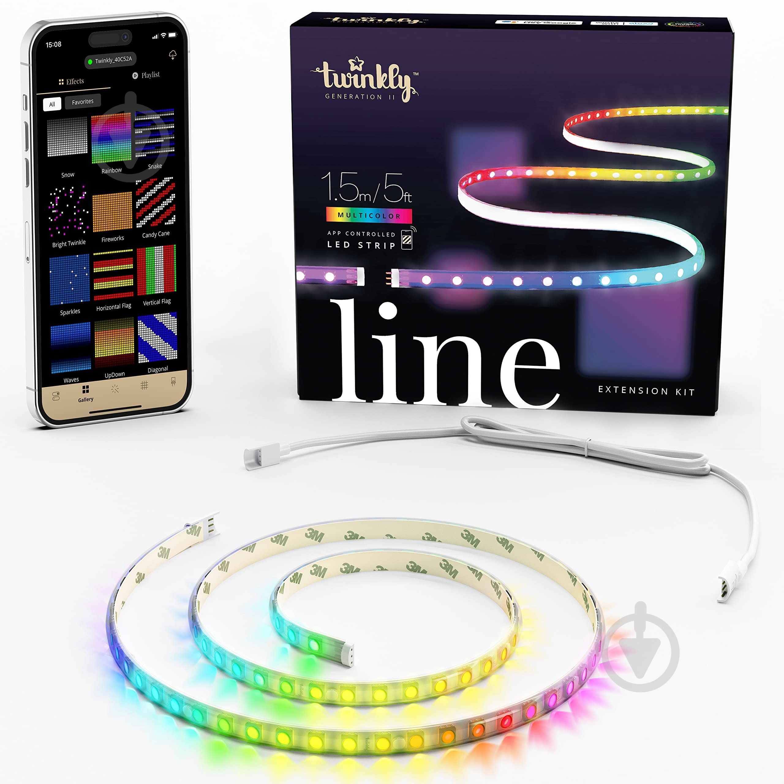 Лента светодиодная Twinkly TWL100ADP-W - фото 2 Лента светодиодная Twinkly TWL100ADP-W - фото 2