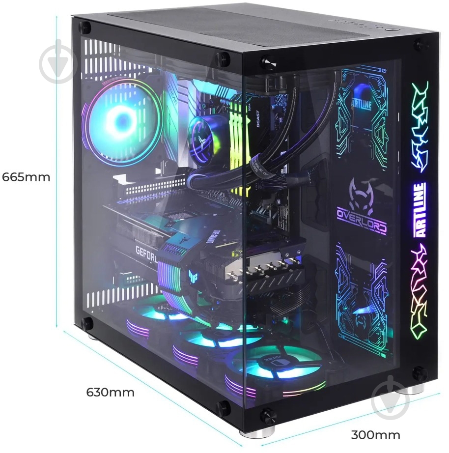Компьютер Artline Overlord X99 (X99v72) black - фото 11