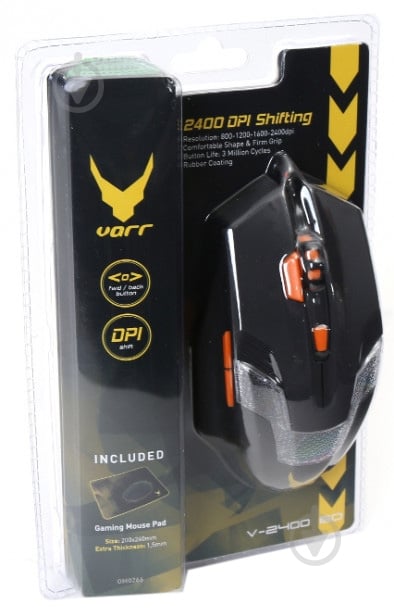 Мышь Omega VARR OM-266 GAMING 6D + коврик MOUSE PAD - фото 3