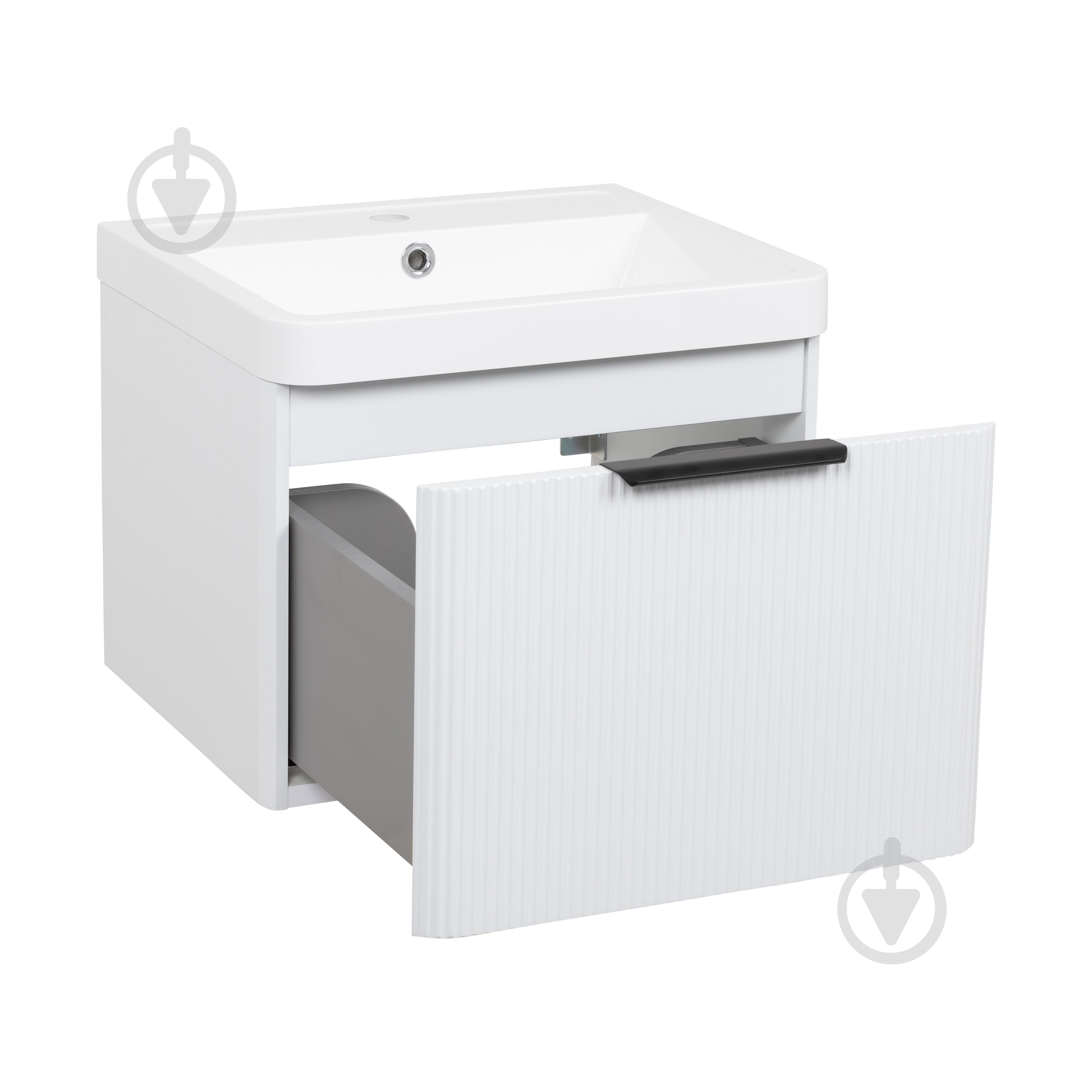 Тумба підвісна Aqua Rodos FROST (WHITE-MATT-PVC) 1 ящик з умивальником Ваr 50 см - фото 2 Тумба підвісна Aqua Rodos FROST (WHITE-MATT-PVC) 1 ящик з умивальником Ваr 50 см - фото 2