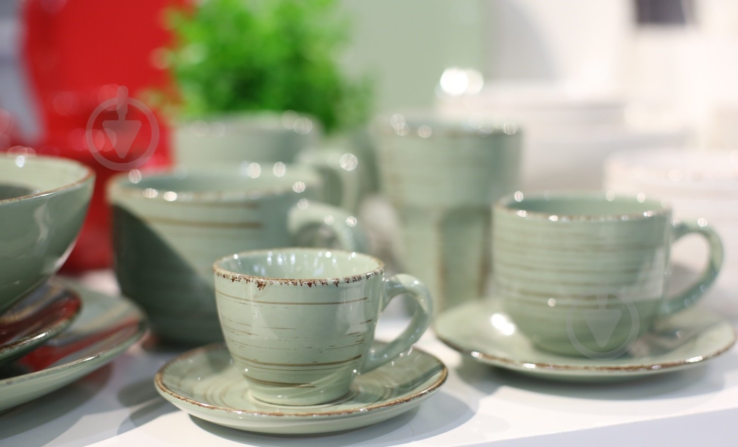 Тарілка підставна Bella Vita Antique green 21 см - фото 3